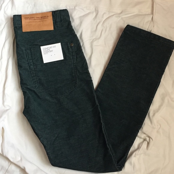 NWT H&M Dark Green Boys Pants - Picture 3 of 7